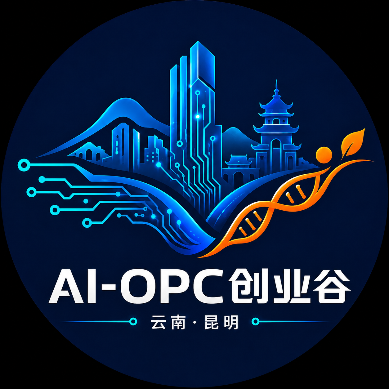 AI-OPC创业谷企业标志